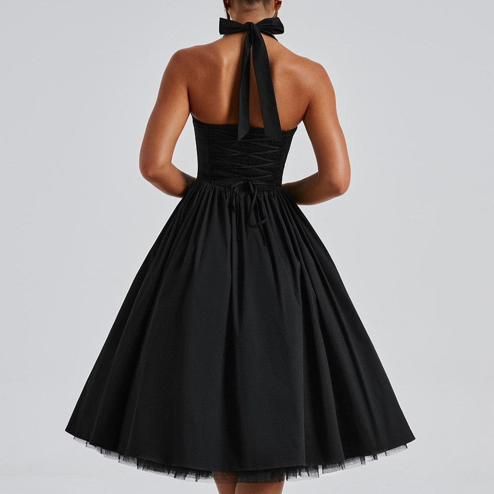 Damen - Ärmelloses Midikleid - Polyester-Mischung - Strukturierte Passform & Ausgestellter Rock für stilvolle Anlässe