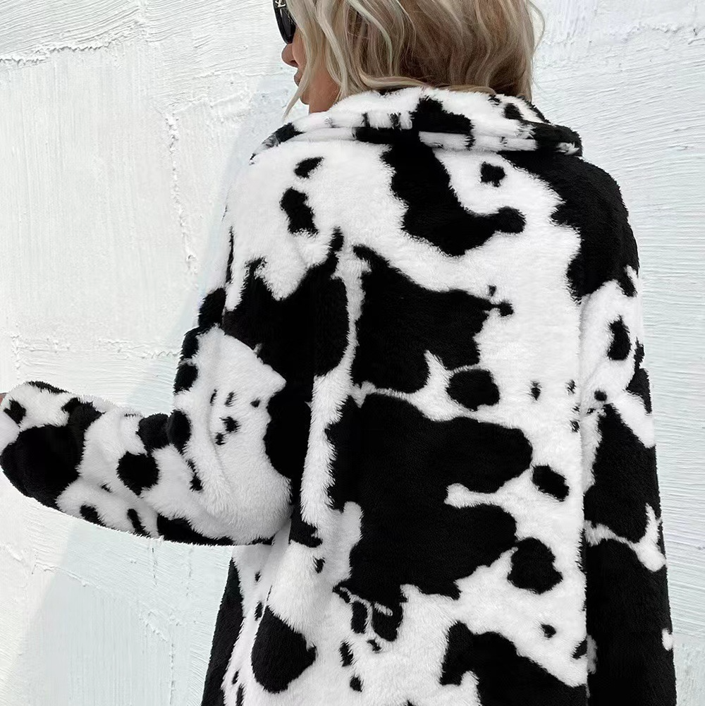 Damen - Plüsch Fleece Overshirt Mantel - Lockere Passform - Bequemer und stilvoller Look für jeden Tag