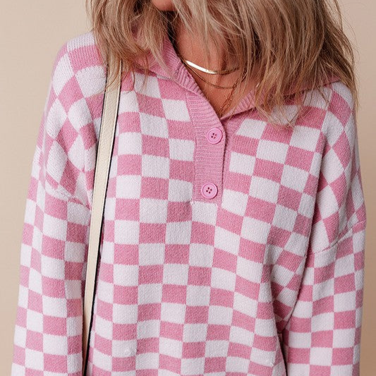 Damen - Pullover - V-Ausschnitt - Wolle Strick - Knopfleiste für stilvolle Eleganz