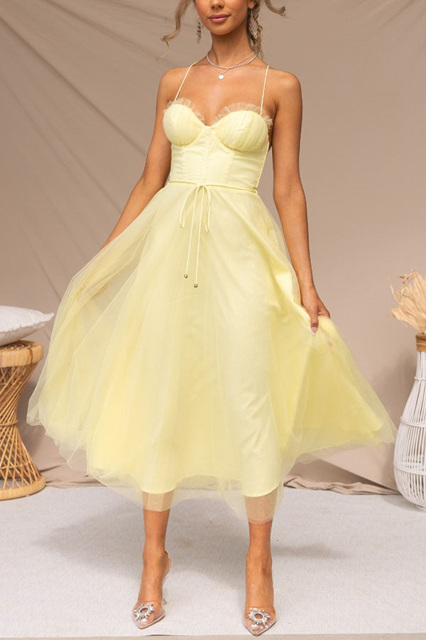 Elodie – Maxikleid mit V-Ausschnitt