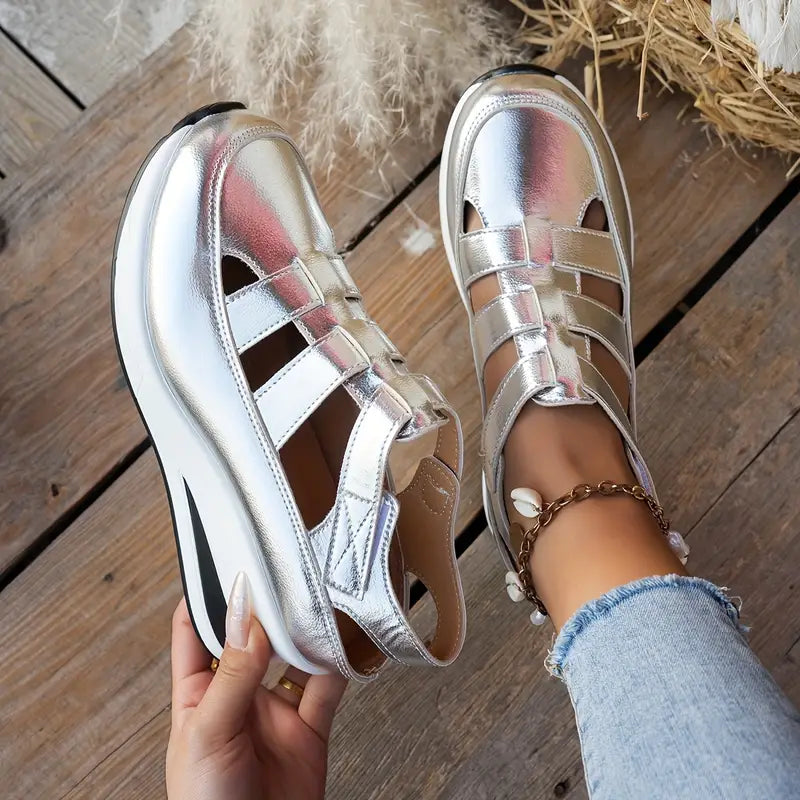 Damen - Komfort Sandalen - Synthetische materialien - Stylisch und langlebig - Ideal für den täglichen Gebrauch