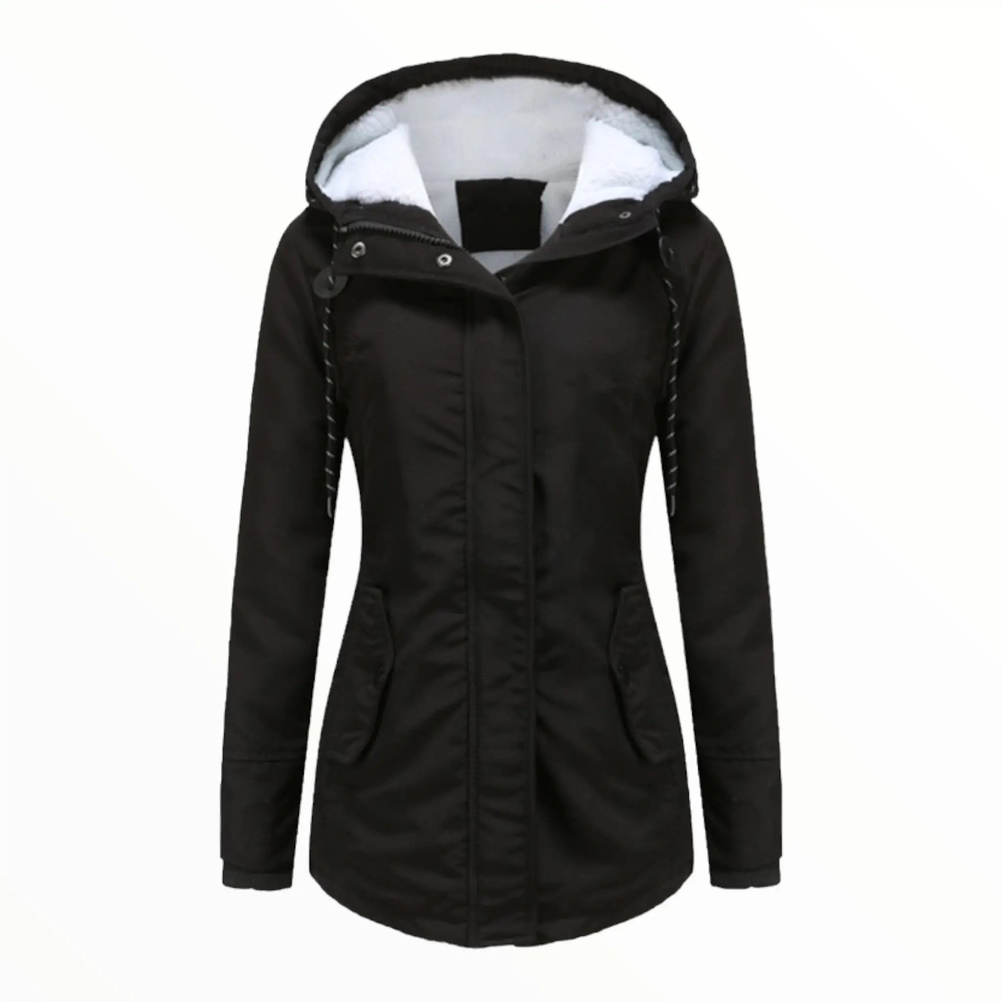 Damen - Parka Jacke - Warmer Kunstfellbesatz - Stilvoller Wintermantel für kalte Tage