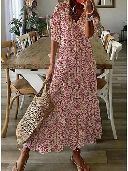 Dianna - Eng anliegendes Boho-Kleid