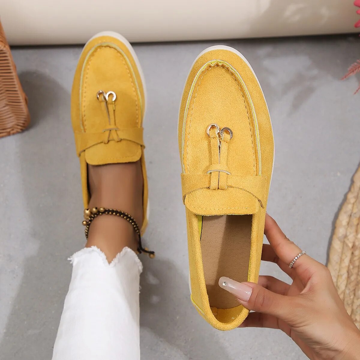 Damen - Bequeme Loafers - Strapazierfähige Materialien - Stilvoll und unterstützend